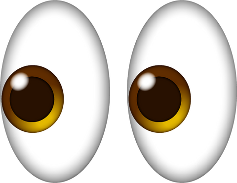 Download Eyes Emoji [Iphone IOS Emoji PNG]