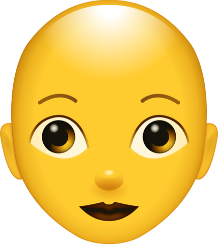 Download Bald Woman Emoji [Iphone IOS Emoji PNG]