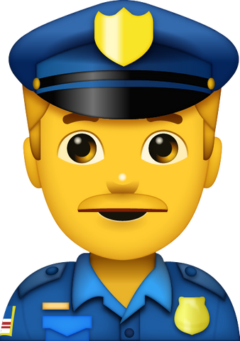 Download Police Man Emoji [Iphone IOS Emoji PNG]