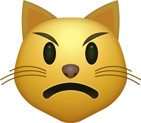 Angry Cat Emoji [Download All Emojis In PNG]