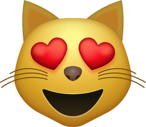 Heart Eyes Cat Emoji [Download All Emojis In PNG]
