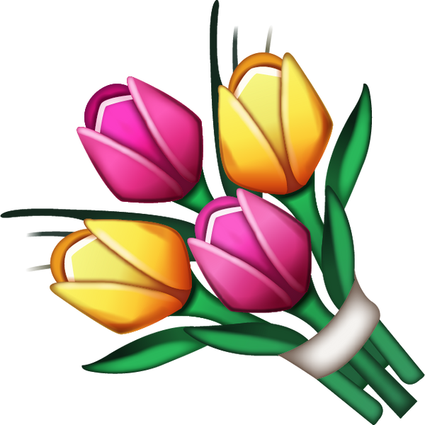 Download Bouquet Emoji Image in PNG Emoji Island
