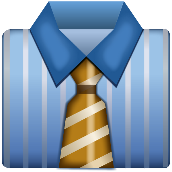 dress shirt emoji Necktie Emoji
