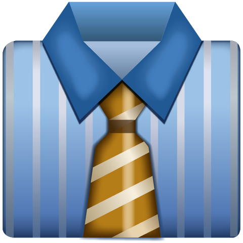 Download Business Shirt With Tie Emoji Icon