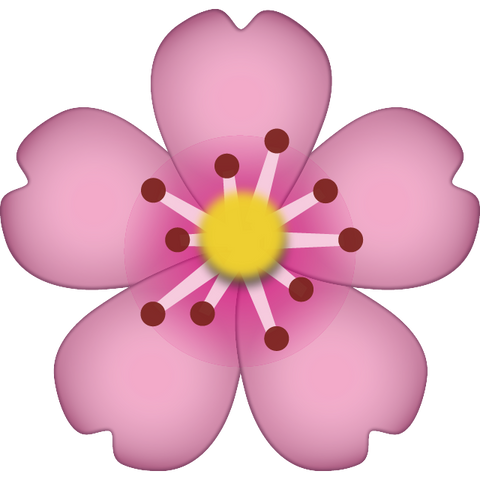 download cherry blossom emoji Icon
