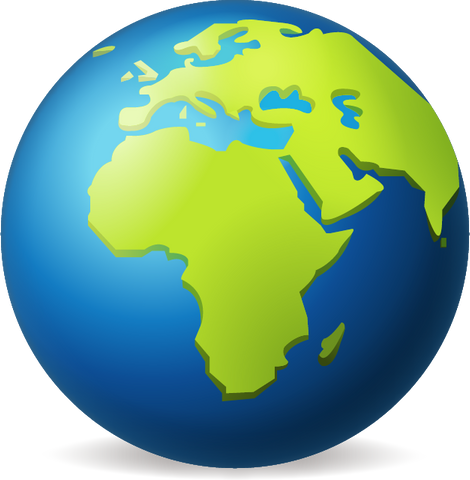 Download Earth Globe Europe Africa Emoji PNG