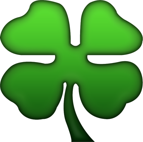 Download Four Leaf Clover Emoji  PNG