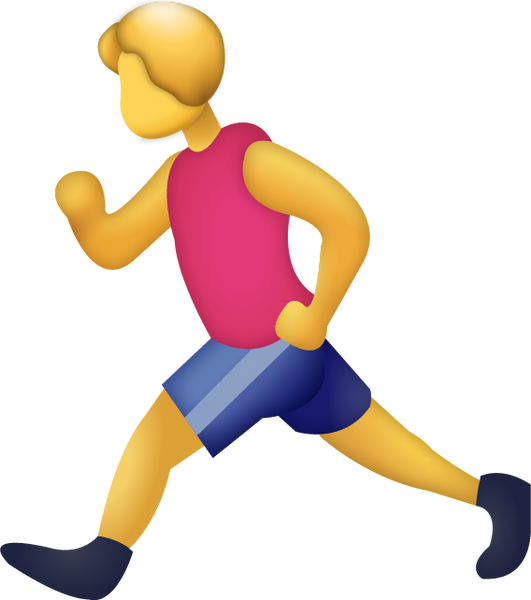 Man Running Emoji [Free Download iPhone Emojis] Emoji Island