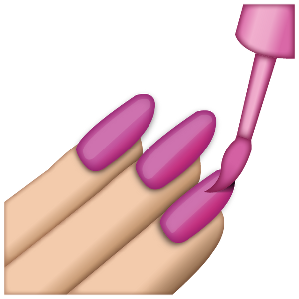 Download Pink Nail Polish Emoji Emoji Island