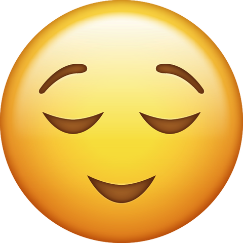 Relieved Emoji [Download Apple Emoji in PNG]
