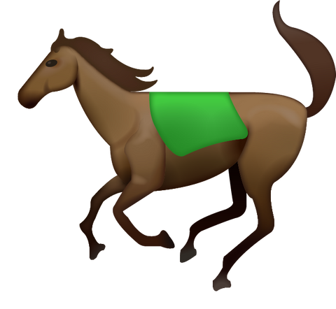 Horse Emoji [Download iPhone Emoji In PNG]