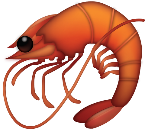 Shrimp Emoji [Download iPhone Emoji In PNG]