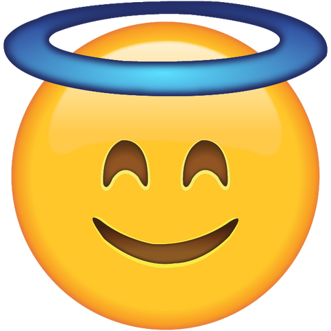 download smiling face with halo Icon