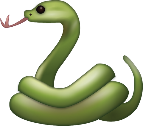 Snake Emoji [Download iPhone Emoji In PNG]