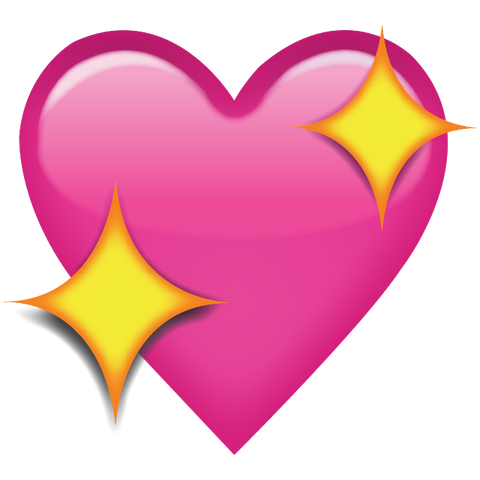 Download Sparkling Pink Heart Emoji Icon