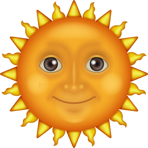 download the sun face emoji Icon