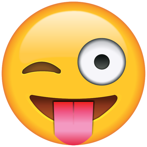 download tongue out emoji with winking eye icon