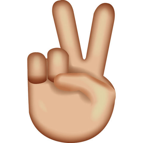 download victory hand emoji Icon