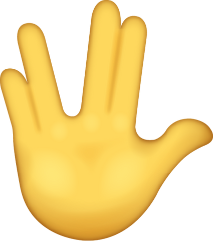 Vulcan Salute Emoji [Download iPhone Hand Emoji]