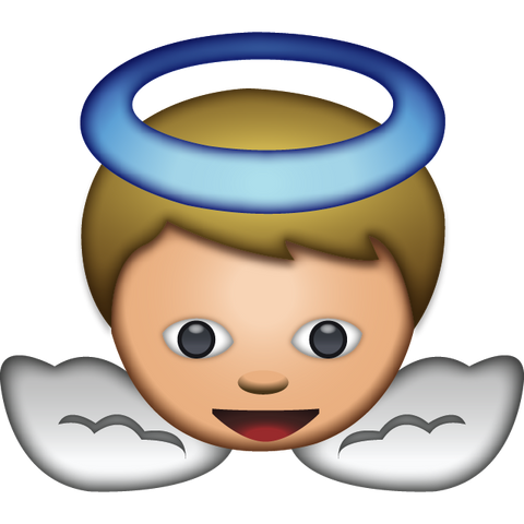 download white baby angel emoji Icon