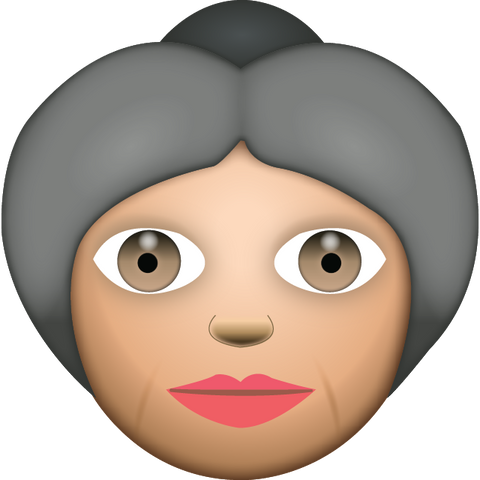 download white grandma emoji Icon