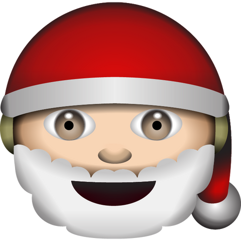 download white santa claus emoji Icon