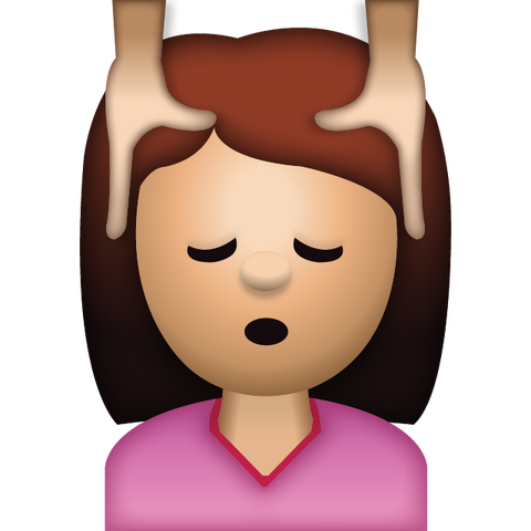 download woman face massage emoji Icon