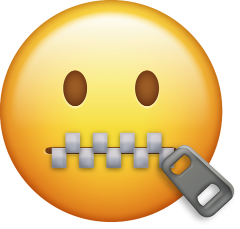 Zipper Mouth Emoji [Download iPhone Emoji]