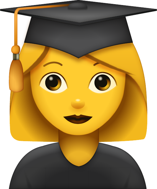 Graduated Woman Emoji