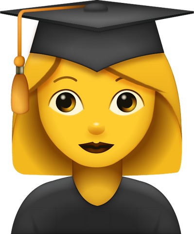 Download Graduated Woman Emoji [Iphone IOS Emoji PNG]