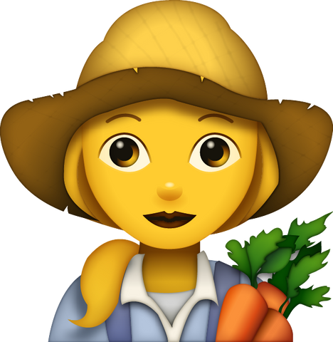 Download Farmer Emoji - Woman [Iphone IOS Emoji PNG]