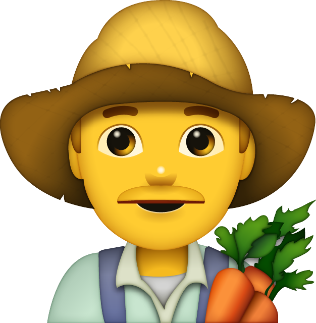 Farmer Emoji - Man