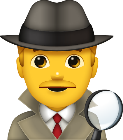 Download Detective Emoji - Man [Iphone IOS Emoji PNG]