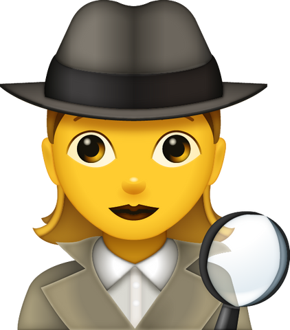 Download Detective Emoji - Woman [Iphone IOS Emoji PNG]