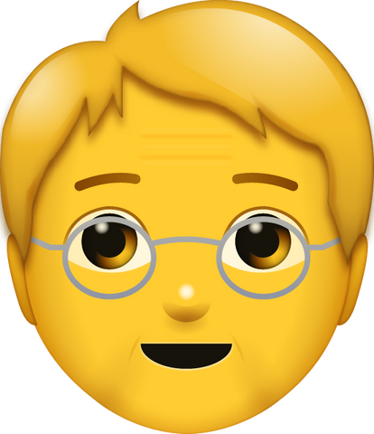 Download Old Man Emoji [Iphone IOS Emoji PNG]