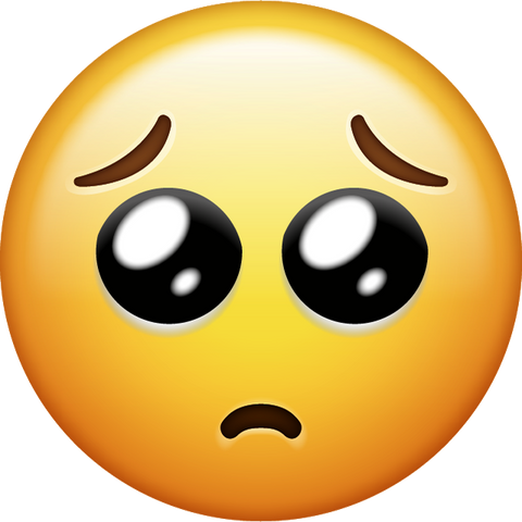 Download Crying Sad Emoji [Iphone IOS Emoji PNG]