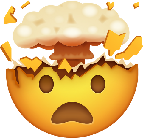 Download Exploding Face Emoji [Iphone IOS Emoji PNG]