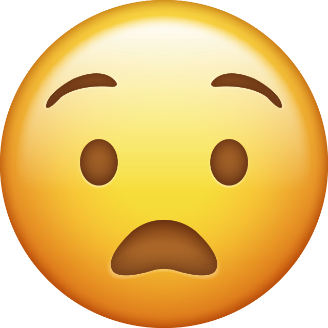 Anguished Emoji [Download IOS Face Emojis]