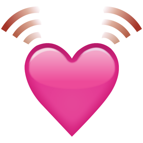 Download Beating Pink Heart Emoji Icon