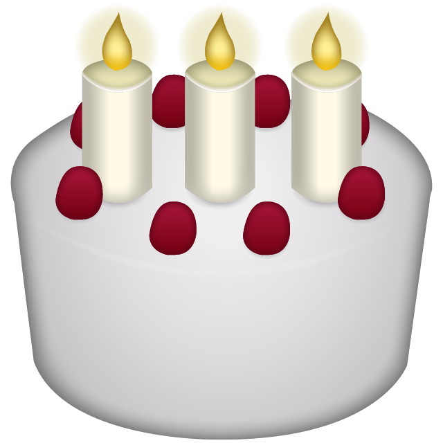 transparent birthday cake