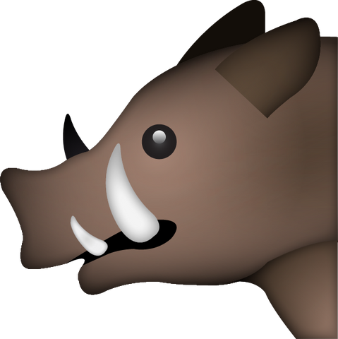 Download Boar Emoji PNG