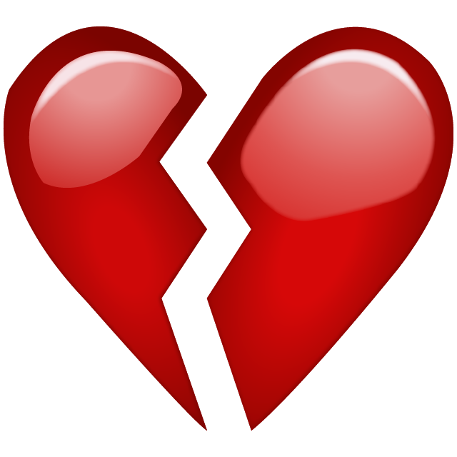 Broken Red Heart Emoji