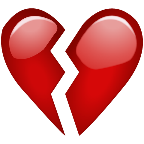 Download Broken Red Heart Emoji Icon