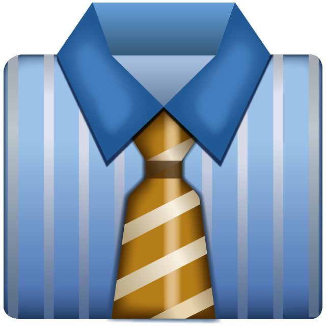 Business Shirt With Tie Emoji