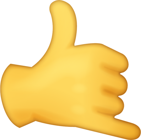 Call Me Hand Emoji [Download Hand Sign Emoji]