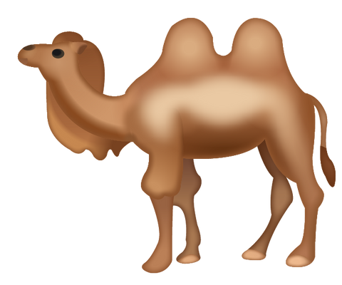 Camel Emoji [Download iPhone Emoji In PNG]