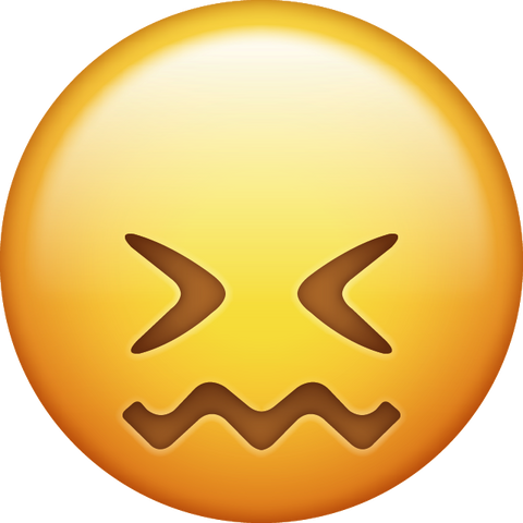Confounded Emoji [Confounded Face Emoji] Download In PNG