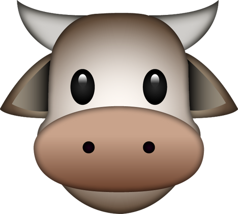 Download Cow Emoji PNG
