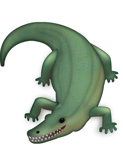 Crocodile Emoji [Download iPhone Emoji In PNG]