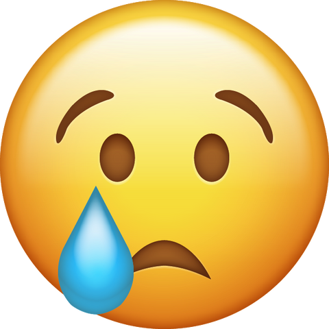 Crying Face Emoji [Crying Emoji] Download iPhone Emoji In PNG